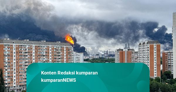 Foto: Drone Ukraina Hantam Kilang Minyak Rusia