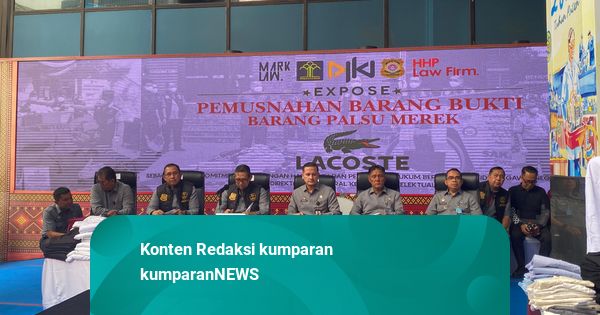 DJKI Musnahkan 567 Produk Palsu Merek Lacoste, Nilainya Tembus Rp 940 Juta