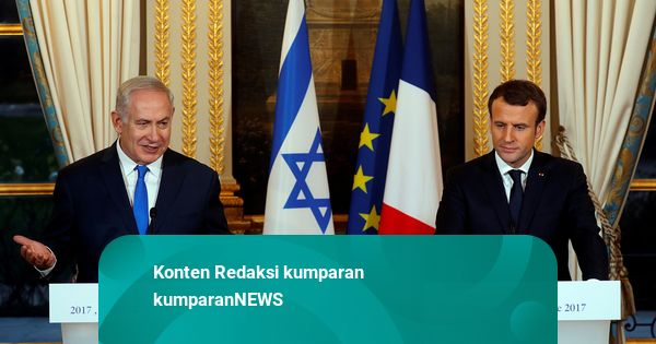 Macron Tak Terima Dituduh Netanyahu Tak Lawan Antisemitisme di Prancis