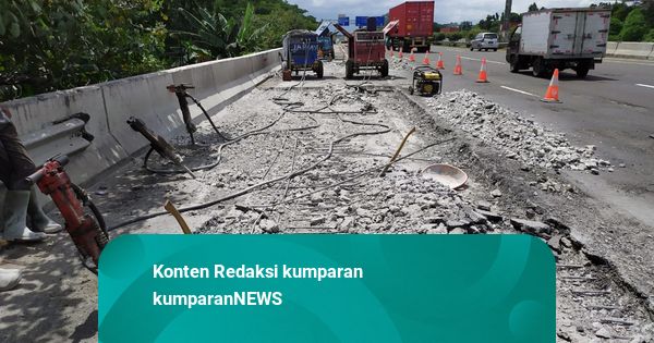 Ada Perbaikan Jalan, Lalin Tol Japek dan Jakarta-Tangerang Padat Dini Hari Ini