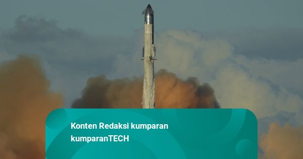 Foto: SpaceX Luncurkan Roket Raksasa Starship dalam Uji Terbang ke-11