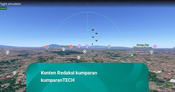 Cara Coba Fitur Flight Simulator di Web Google Earth, Gratis