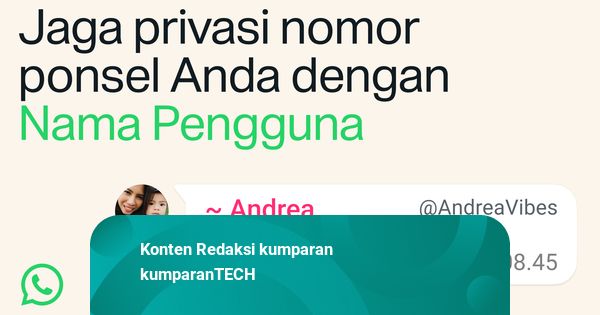 Tingkatkan Privasi, WhatsApp Kini Izinkan Pengguna Berkirim Pesan Tanpa Nomor Telepon