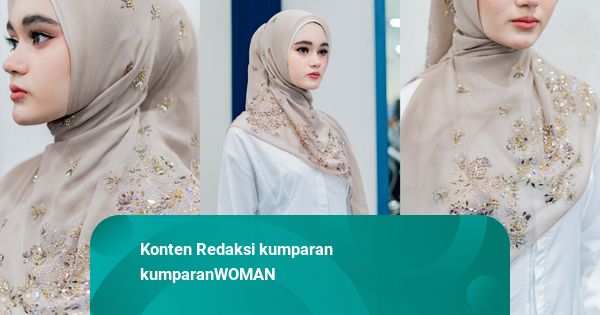 Tampil Glamor dengan Hijab Bertabur Swarovski dari Bawal Exclusive