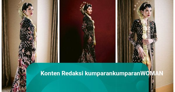 Tampilan Alyssa Daguise di Resepsi Ngunduh Mantu, Pakai Kebaya ala Keraton Solo