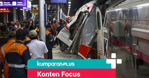 Konten IG: Tragedi Tabrakan KA Argo Bomo Anggrek vs KRL di Stasiun Bekasi Timur