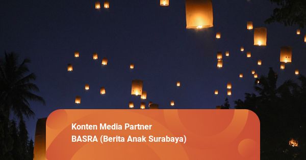 Sebanyak 2569 Lampion Tri Suci Waisak Mengangkasa di Langit Borobudur
