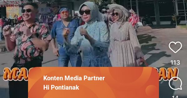 Peringati HUT RI ke-79, Dikbud Kalbar Senam Bareng Pakai Cosplay Era 70an