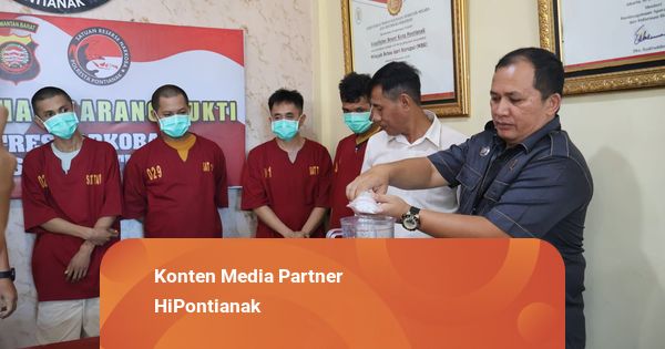 Gerebek 2 Lokasi di Pontianak, Polisi Musnahkan 112,49 Gram Sabu