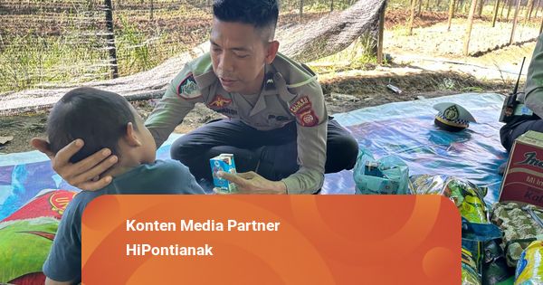 Polantas Sekadau Beri Bantuan kepada Anak Lumpuh Layu di Pangkin