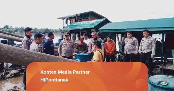 Polres Sekadau Tertibkan Aktivitas Penambangan Emas Ilegal di Sungai Kapuas