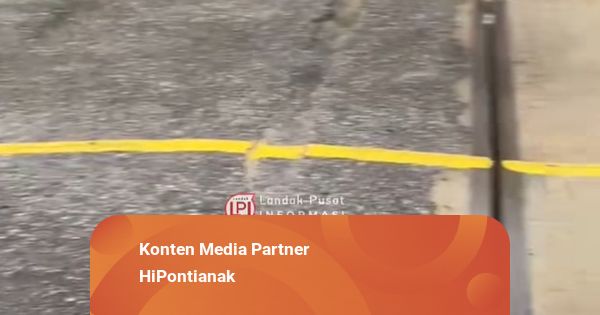 Warga Landak Keluhkan Badan Jalan di Jembatan Baru Ngabang yang Alami Penurunan