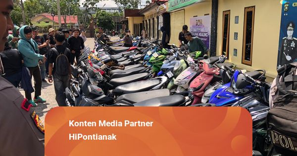 49 Pembalap Liar Kena Razia Satlantas Polresta Pontianak