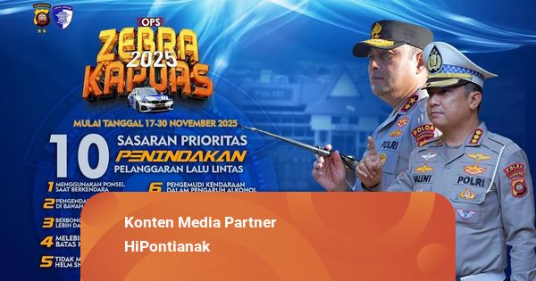 Catat, Ini 10 Pelanggaran yang Jadi Target Operasi Zebra Polda Kalbar