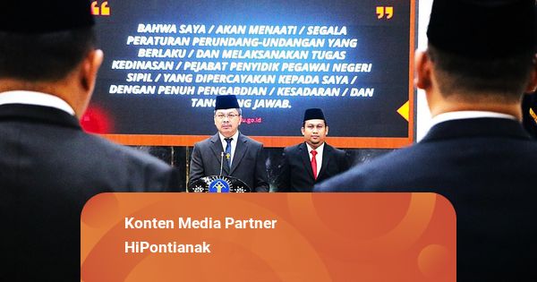 Kemenkum Kalbar Lantik 5 PPNS Satpol PP, Tegaskan Profesionalisme Tegakan Perda