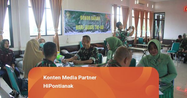 Hari Juang Kartika TNI AD, Kodim Mempawah Gelar Aksi Donor Darah