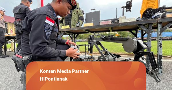 Operasi Lilin Kapuas 2025, Polda Kalbar Turunkan Robot Penjinak Bom