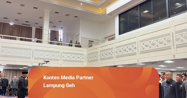 Gubernur Mirza Lakukan Rolling pada 59 Pejabat Eselon III di Pemprov Lampung