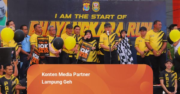 Ribuan Warga Ikuti Bhayangkara Run di Lampung, Termasuk Penyandang Disabilitas