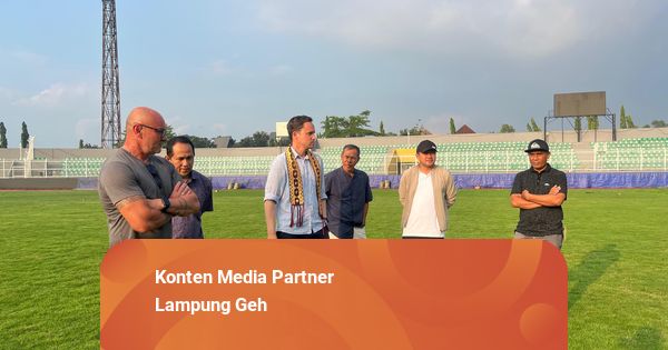 Jelang Liga 1, Jajaran Pelatih Bhayangkara Lampung FC Cek Kesiapan Stadion