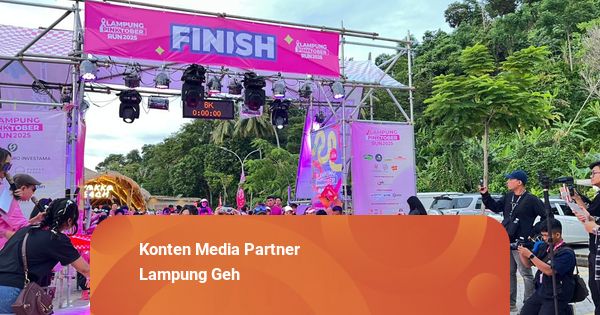 Berlari untuk Peduli: Suasana Lampung Pinktober Run 2025 di Kyokko Beach