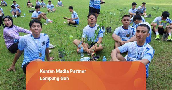 BEM FEB Unila Gelar Eco Fun Run, Ajak Mahasiswa dan Warga Peduli Lingkungan
