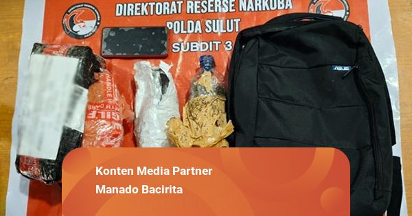 Polisi Gagalkan Penyelundupan Ganja, Seorang Pria Asal Bitung Ikut Diamankan