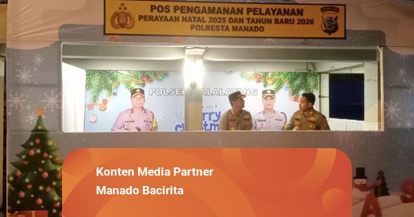Kapolresta Manado Cek Kesiapan Pos Pelayanan dan Pengamanan Nataru