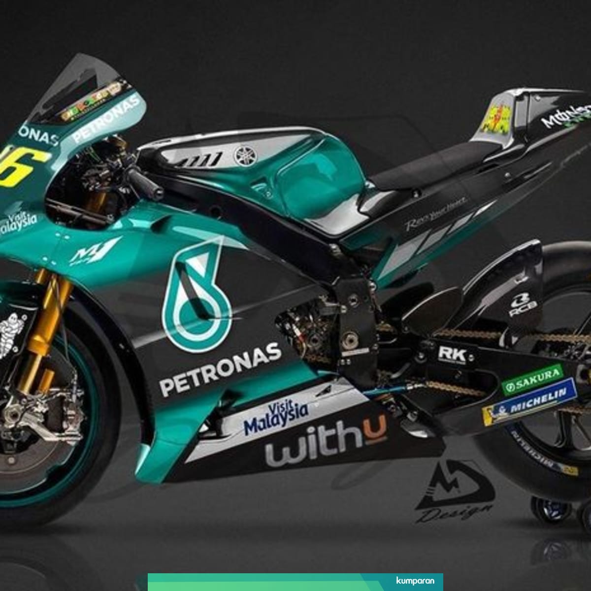 Bocoran Seragam Baru Tunggangan Valentino Rossi Di Petronas Yamaha