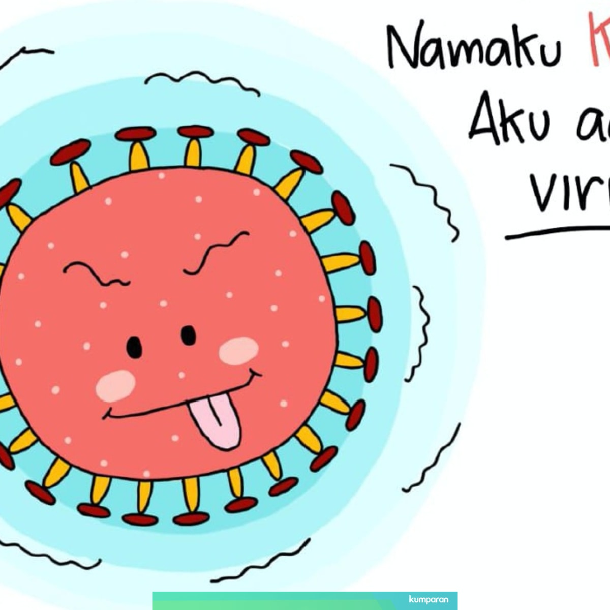  Gambar  Animasi  Virus  Corona 