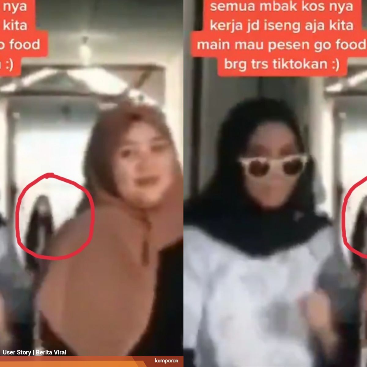 Asyik Main Tiktok Di Kos 4 Wanita Ini Tak Sadar Di Belakangnya Ada Kuntilanak Kumparan Com
