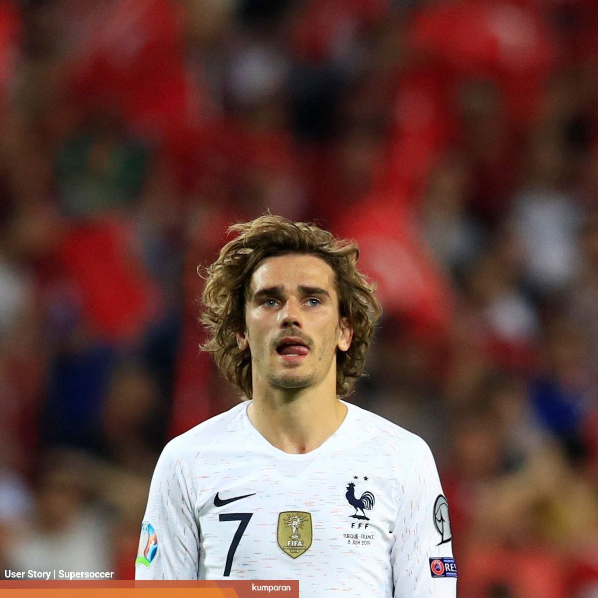 Alasan Antoine Griezmann Suka Pakai Jersi No 7 Dan Lengan Panjang David Beckham Kumparan Com