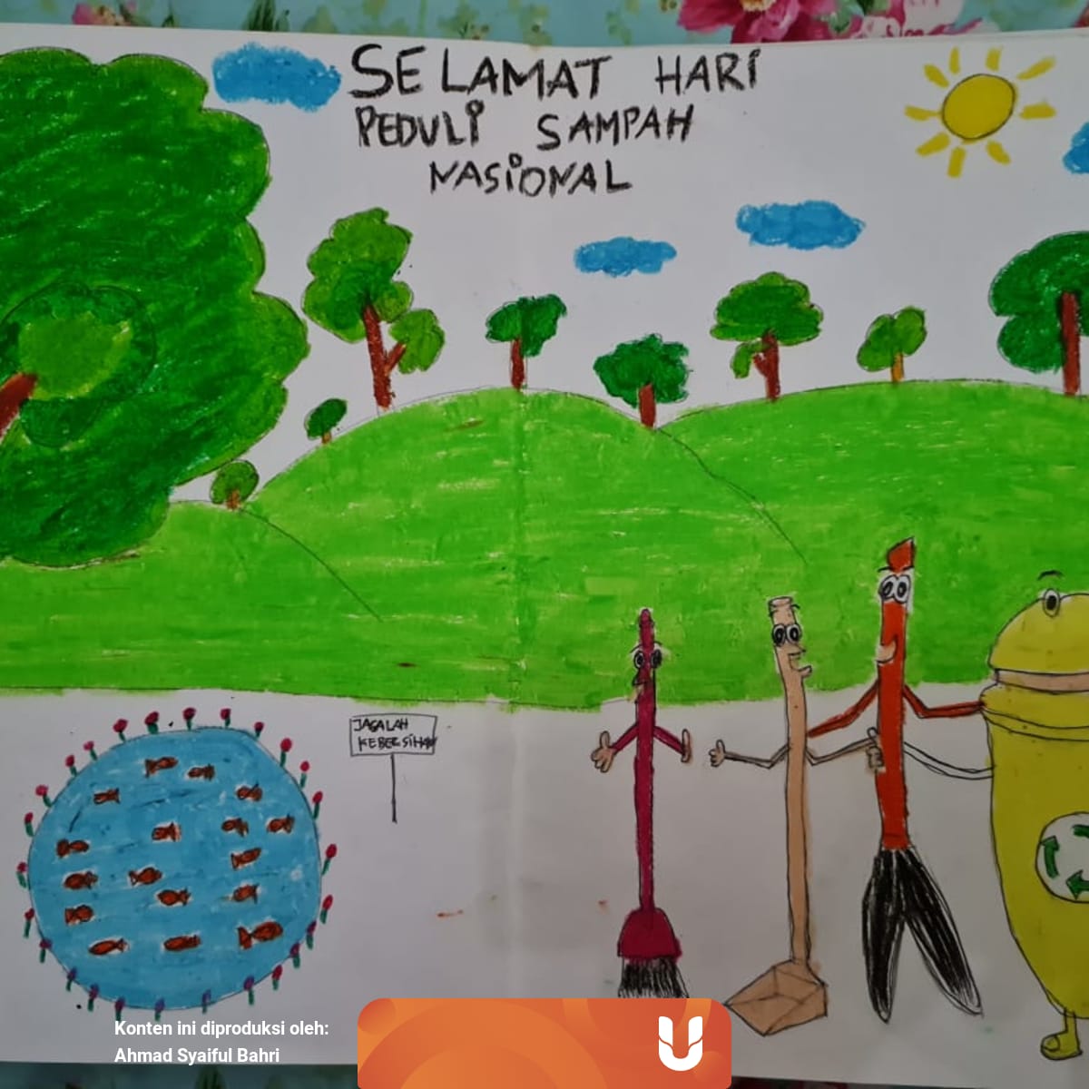 Peringati Hari Peduli Sampah Nasional Siswa Sd Di Jambi Buat Poster Kumparan Com