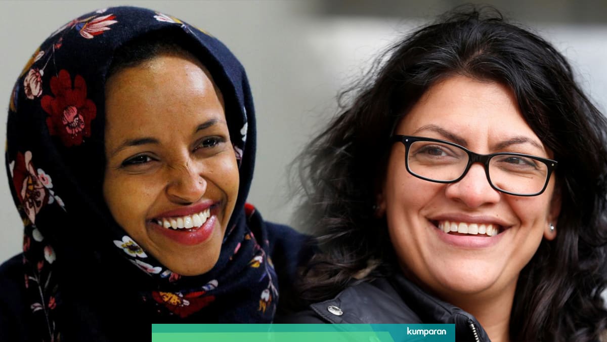 Ilhan Omar Dan Rashida Tlaib Dua Wanita Muslim Pertama Di Kongres As Kumparan Com