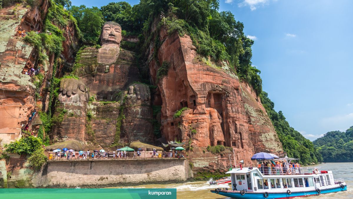 Menilik Kisah Pembuatan Patung Buddha Terbesar Dan Tertinggi Di Dunia Kumparan Com