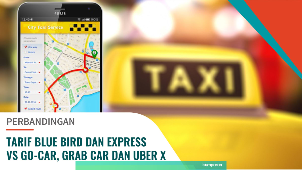 Infografis Membandingkan Tarif Taksi Dengan Uberx Grabcar Go Car Kumparan Com