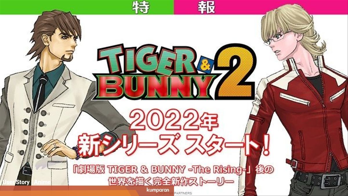 Anime Tiger Bunny Dapatkan Season Kedua Di Tahun 2022
