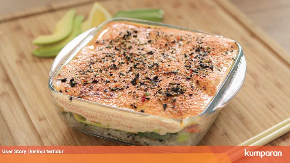 Slow Carbs Menu Salmon Mentai Rice Kumparan Com