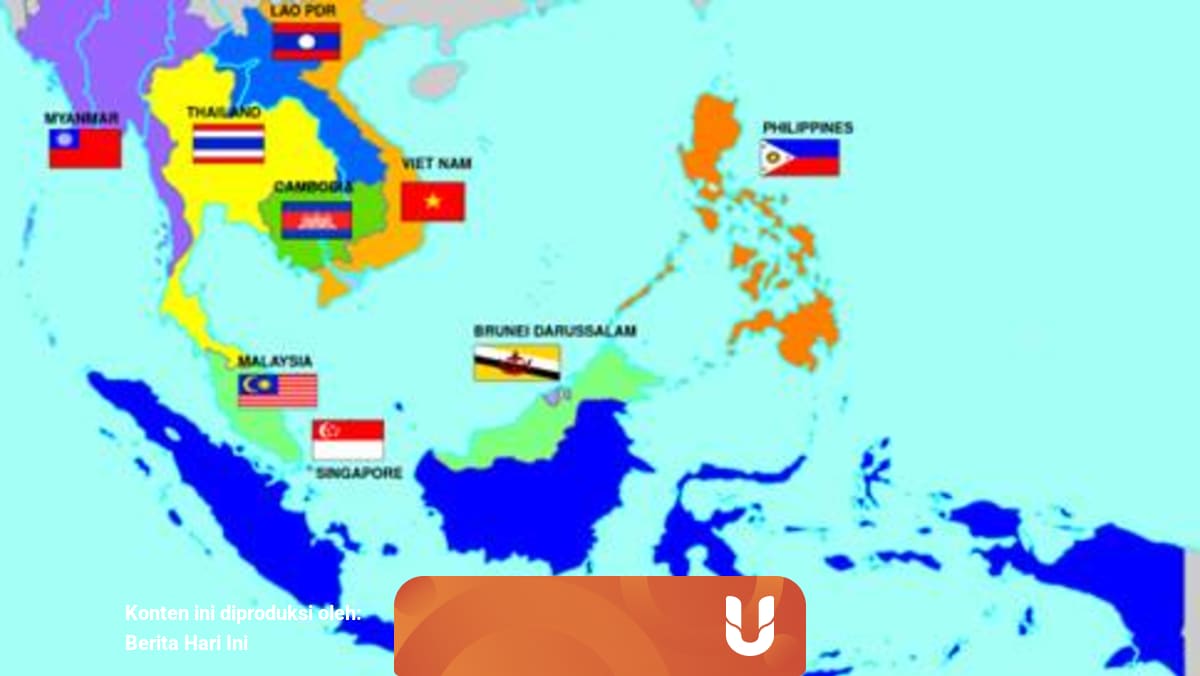 Kondisi Geografis Negara Asean Berdasarkan Peta Kumparan Com