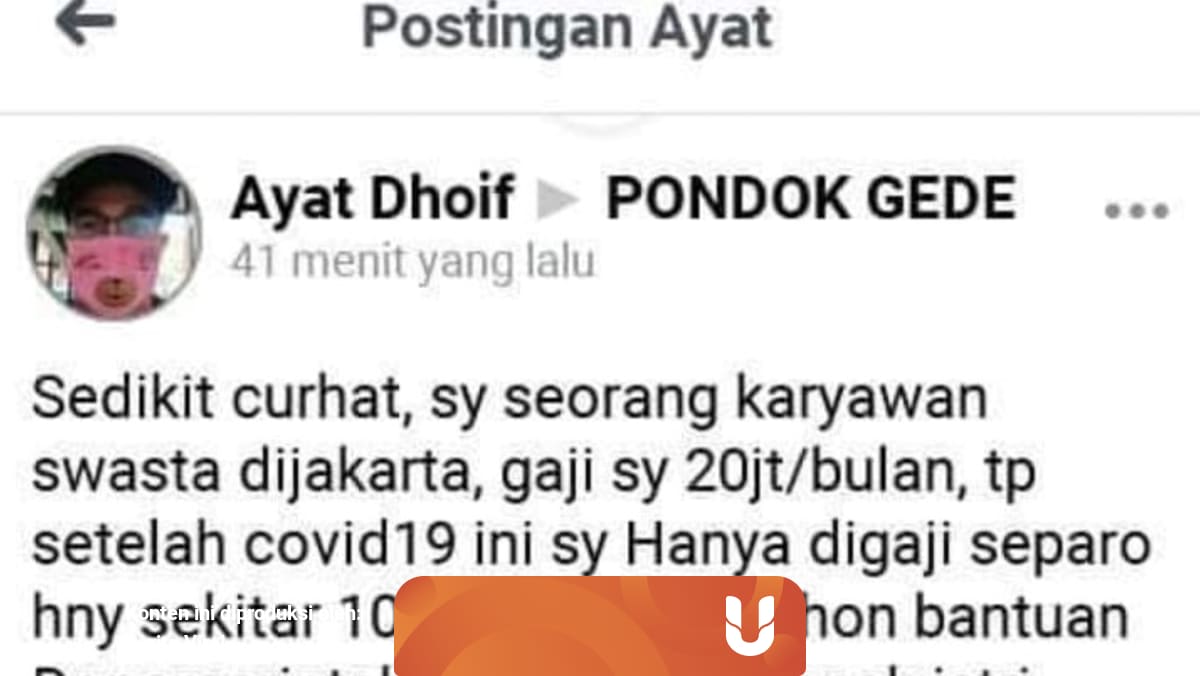 Viral Netizen Gaji Rp 20 Juta Ngaku Rakyat Kecil Dan Minta Bantuan Pemerintah Kumparan Com
