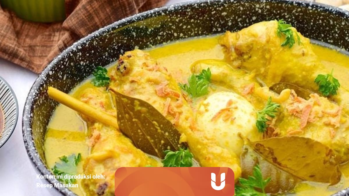 Opor Ayam Tahu Dengan Bumbu Kuning Kumparan Com