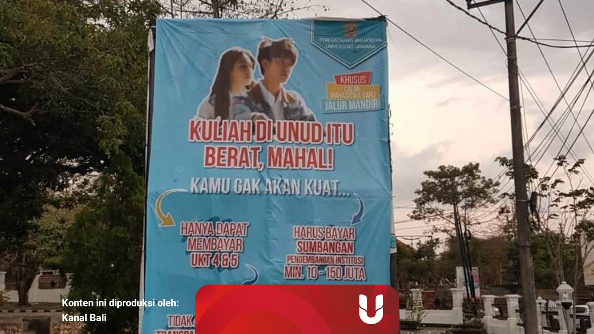 Baliho Dilan 1990 Soal Protes Mahalnya Kuliah Di Universitas Udayana Kumparan Com