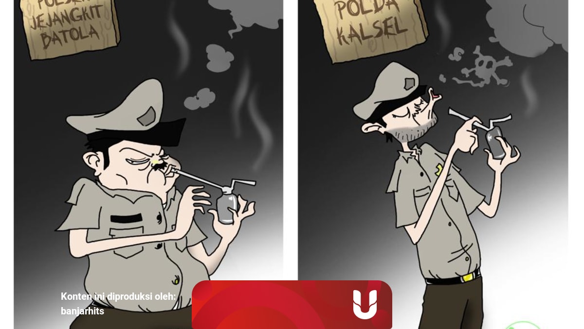 Kartun Banjar Main Narkoba Duo Polisi Bersaudara Kumparan Com