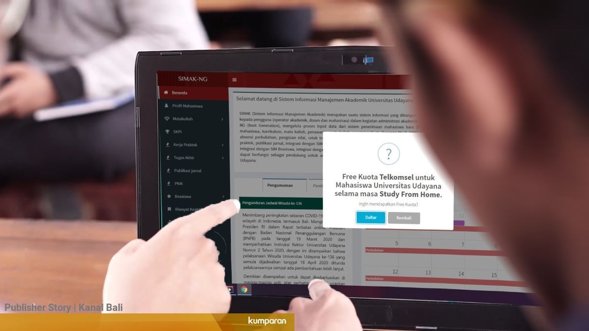 Ringankan Mahasiswa Saat Musim Corona Unud Beri Kuota Internet Gratis Kumparan Com