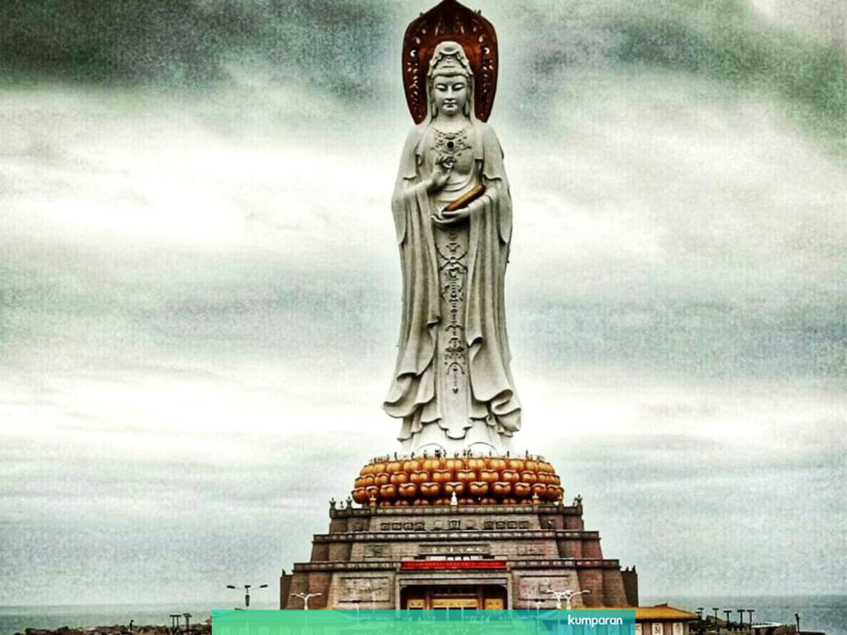 Guanyin Of Nanshan Arca Menjulang Dewi Cinta Di Kaki Langit Hainan Kumparan Com