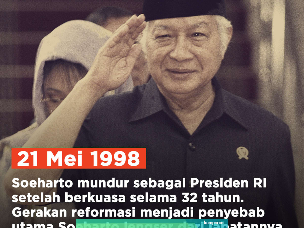 On This Day Soeharto Lengser Kumparan Com