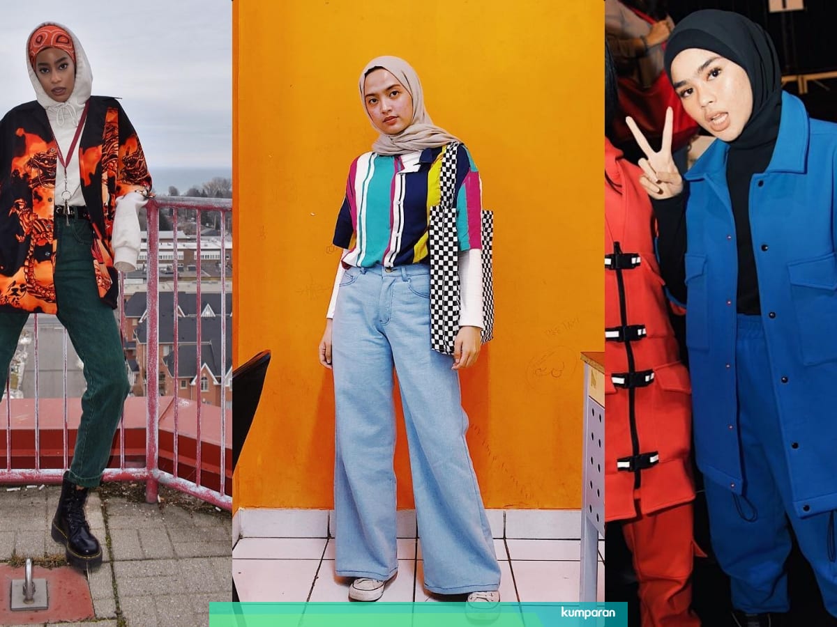 Inspirasi Padu Padan Kemeja Lengan Pendek Untuk Hijabers Kumparan Com