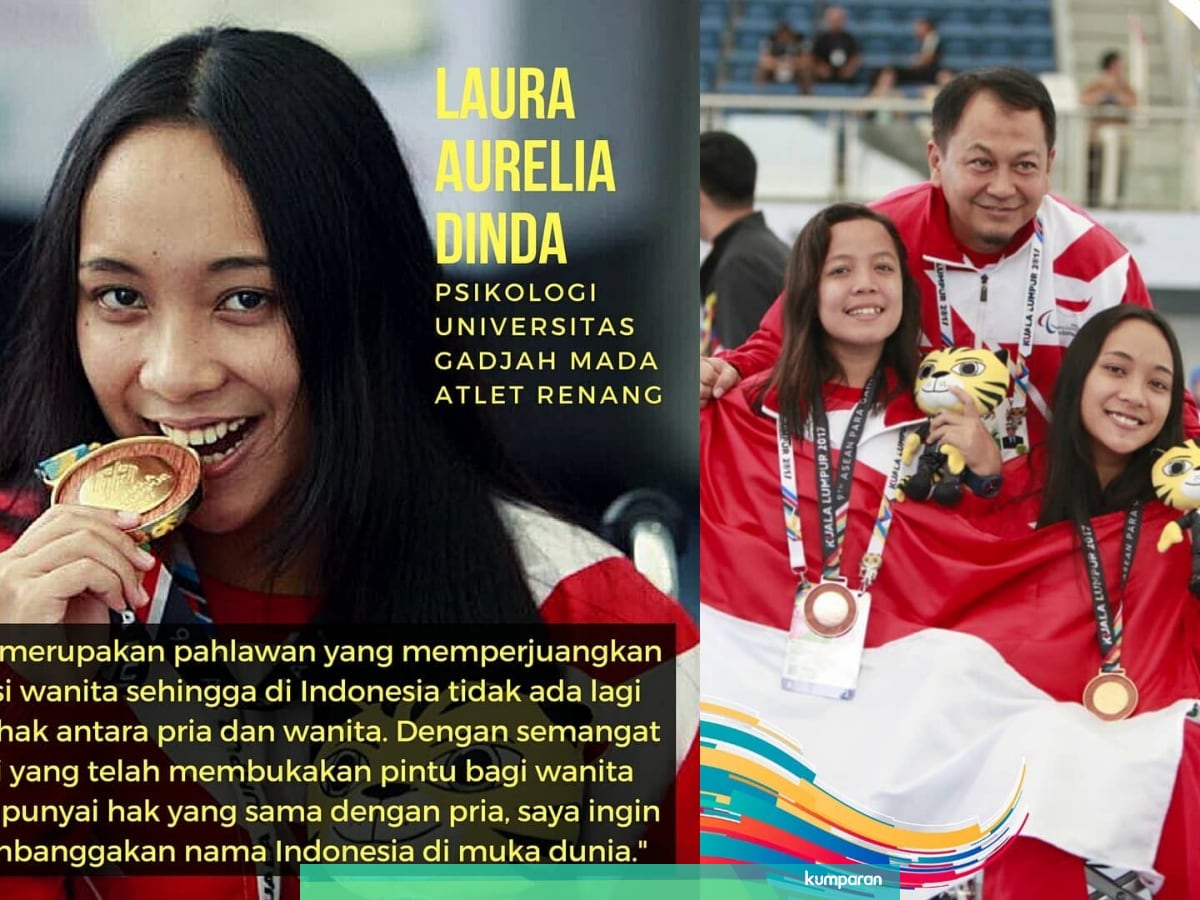 Laura Aurelia Dinda Atlet Difabel Peraih Emas Pertama Untuk Indonesia Kumparan Com