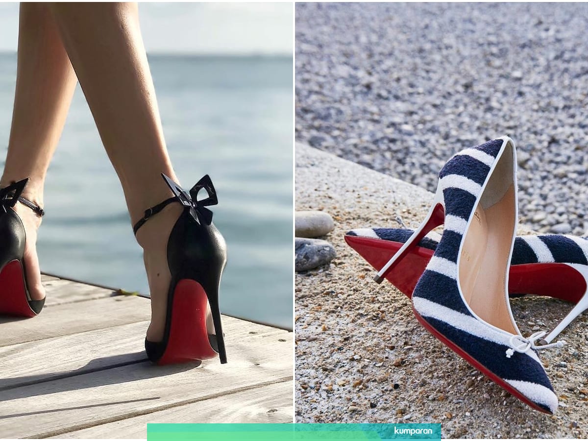 Cerita Di Balik Sol Merah Ikonik Sepatu Hak Tinggi Christian Louboutin Kumparan Com