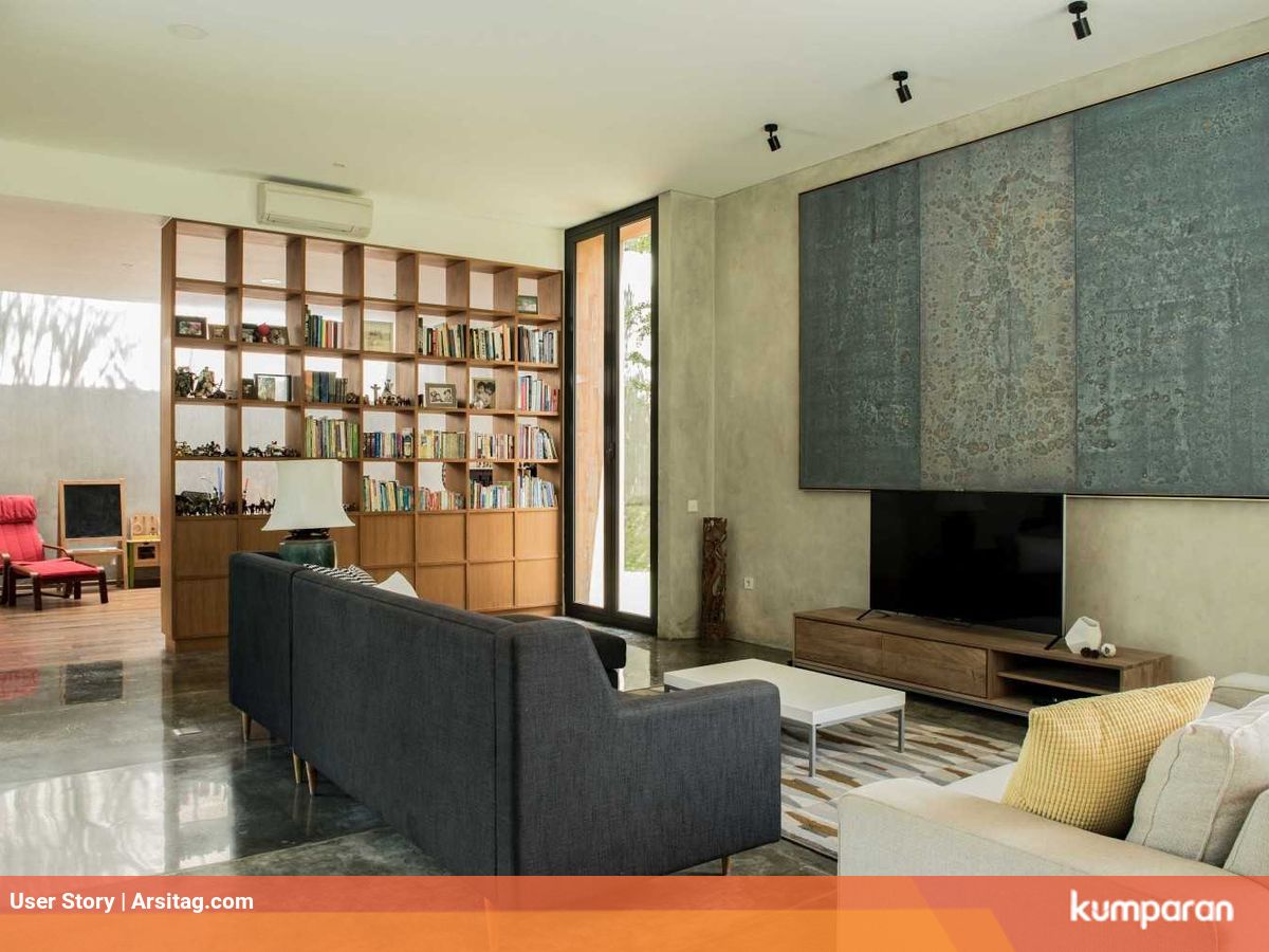 6 Desain Interior Ruang Keluarga Rustic Untuk Anda Pecinta Alam Kumparan Com